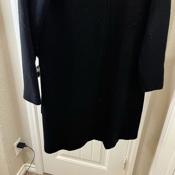 Twelfth Love Sweater Long Open Front Draped Cardigan Pockets Black Womens Size S - Picture 8 of 11